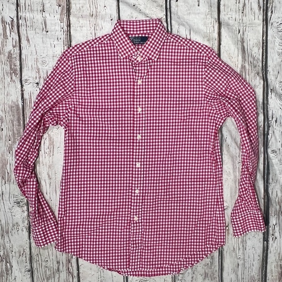 Polo Ralph Lauren Checkered Button Down Long Sleeve Shirt - Picture 1 of 3